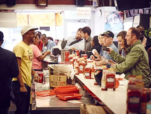 Ben's Chili Bowl counter