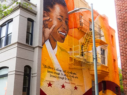 Amanda Gorman Mural in DC