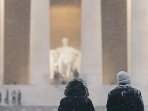Lincoln Memorial in Winter