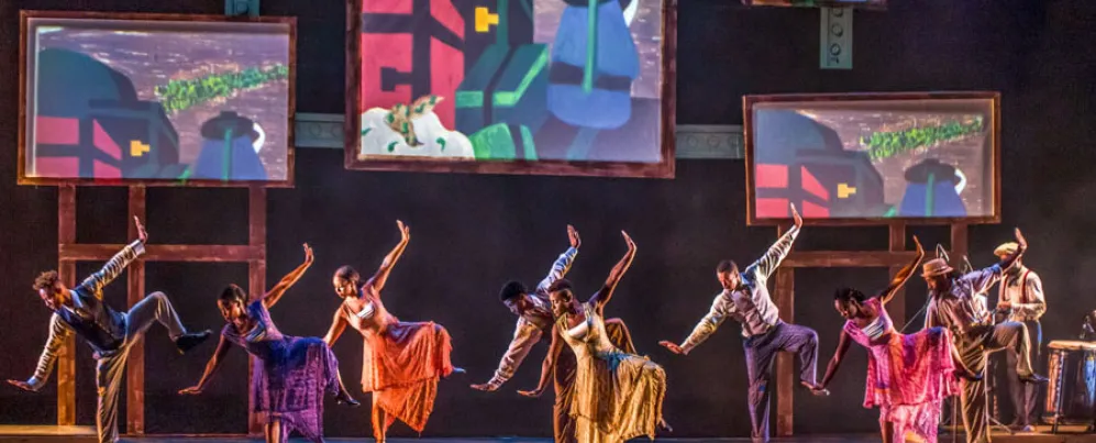 Photo from stage production of 'The Migration: Reflections on Jacob Lawrence' 