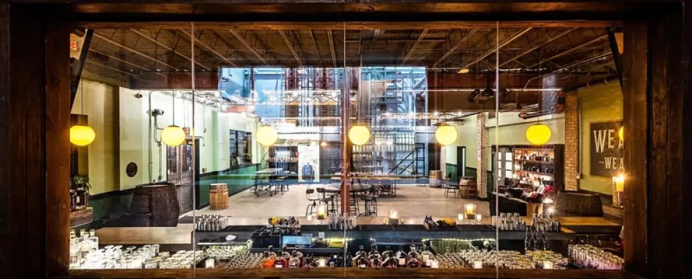 @rlopez809 / @oneeightd - View of the distillery at One Eight Distilling in DC's Ivy City neighborhood