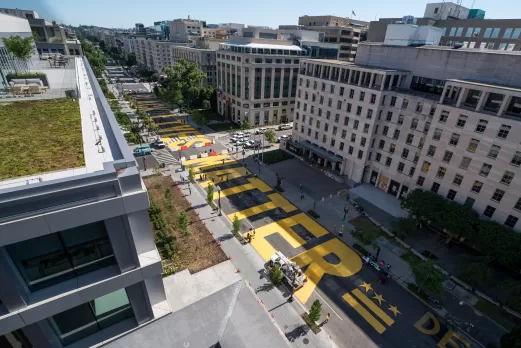 Black Lives Matter Plaza Overview 