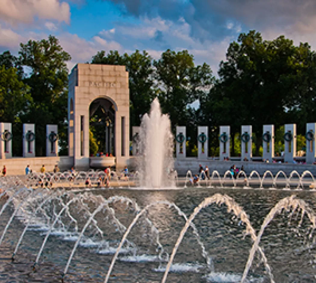 WWII Memorial during Summer