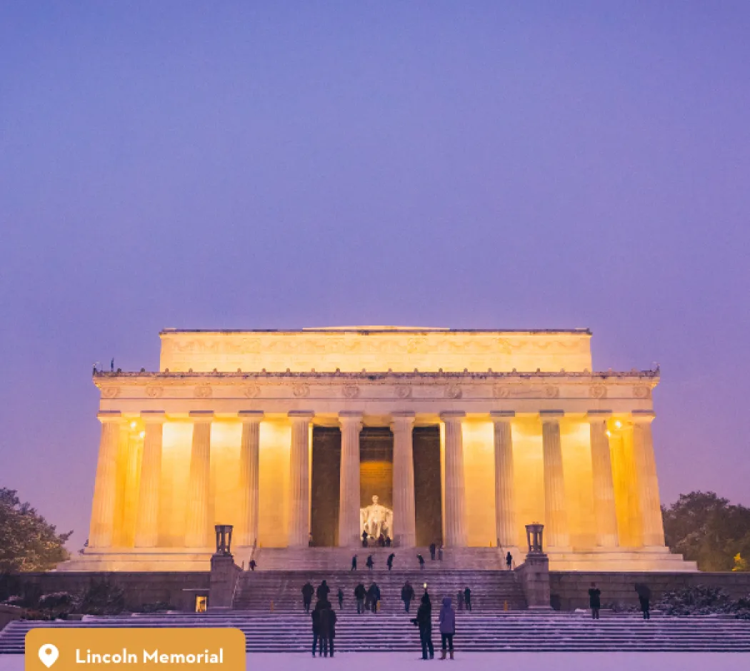 Lincoln Memorial in the evening